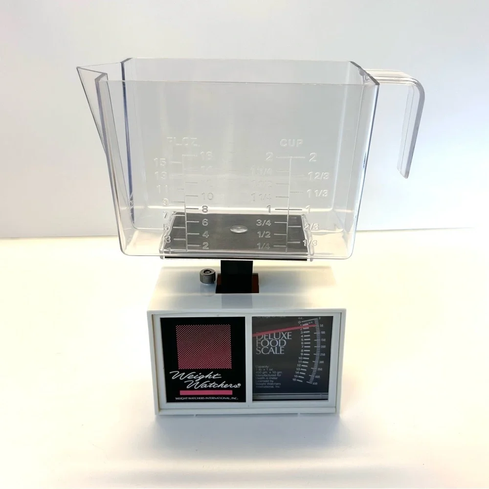 Vintage Weight Watchers Food Scale Capacity 1 Pound 1 Ounce With Measuring Cup - Picture 3 of 7